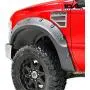 Tidal Fender Flares 4PCS Textured Black Pocket Rivet Style ABS for 08-10 Super Duty F250/F350