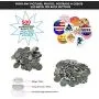 Metal PIN Back Button Parts {500pcs} - Additional Extra Button Maker Badge Making Machine Pieces - 58MM 2 ¼ INCH 2.28 INCH | 500 Metal Badge Button Shell & Pin Back Metal PIN Back Button Parts {500pcs} - Additional Extra Button Maker Badge Making Machine Pieces - 58MM 2 ¼ INCH 2.28 INCH | 500 Metal Badge Button Shell & Pin Back