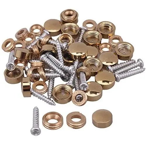 20pcs Fitting Parts Metal Gold Screw Cap Mirror Nails Decoration Lid (10mm) 20pcs Fitting Parts Metal Gold Screw Cap Mirror Nails Decoration Lid (10mm)