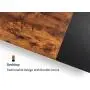 CubiCubi L Shape Computer Desk with Storage Shelf Study Writing Table for Home Office, Modern Simple Style PC Desk, Black Metal Frame, Rustic CubiCubi L Shape Computer Desk with Storage Shelf Study Writing Table for Home Office, Modern Simple Style PC Desk, Black Metal Frame, Rustic