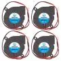 WINSINN 50mm Blower Fan 12V 5015 Dual Ball Bearing 50x15mm Turbine Turbo Brushless - Quiet (Pack of 4Pcs) WINSINN 50mm Blower Fan 12V 5015 Dual Ball Bearing 50x15mm Turbine Turbo Brushless - Quiet (Pack of 4Pcs)