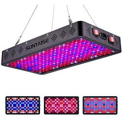 SUNRAISE 2000W LED Grow Light Full Spectrum Triple-Chips LED Lens Tech Veg and Bloom Two Switches LED Grow Lamp for Indoor Plants with Daisy Chain (15watt led 200pcs)