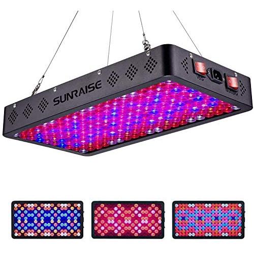 SUNRAISE 2000W LED Grow Light Full Spectrum Triple-Chips LED Lens Tech Veg and Bloom Two Switches LED Grow Lamp for Indoor Plants with Daisy Chain (15watt led 200pcs)