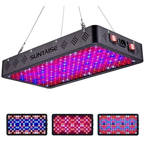 SUNRAISE 2000W LED Grow Light Full Spectrum Triple-Chips LED Lens Tech Veg and Bloom Two Switches LED Grow Lamp for Indoor Plants with Daisy Chain (15watt led 200pcs)