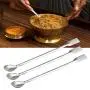 obmwang 14 Pack Stainless Steel Lab Spatula Micro Scoop/Spoon Reagent Laboratory Sampling Spoon Mixing Spatula