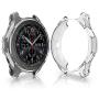 FitTurn Compatible with Gear S3 Frontier SM-R760 Case,Soft TPU Fashion Metal Color Frame Shock Resistant Proof Cover Protector Shell for Samsung Gear S3 Frontier SM-R760, Galaxy Watch 46mm SM-R800