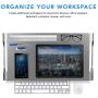 Mount-It! Aluminum Monitor Stand for iMac - Wide Unibody Monitor Riser - Metal Monitor Stand Desktop Organizer with Keyboard Storage - Universal Desktop Monitor Riser for PC, iMac, MacBook, Laptop