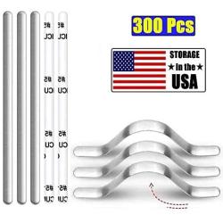 Nose Bridge Strips for Mask, Aluminum Metal Nose Strip, Adjustable Nose Clips Wire for DIY Face Mask Making Accessories for Sewing Crafts,300Pcs