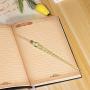 Molshine Handmade High Borosilicate Glass Glass Dip Pen Glass Signature Pen Business Present (green)