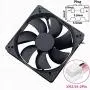 Wathai 120x120x25mm 120mm 24v DC Brushless Cooling Case Fan Wathai 120x120x25mm 120mm 24v DC Brushless Cooling Case Fan
