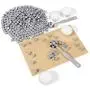 Silver Sealing Wax Beads, Yoption 300 Pieces Octagon Wax Seal Beads Kit with 2 Melting Spoon and 4 Candles for Seal Stamp (Silver)