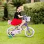 COEWSKE Kids Bike Steel Frame Children Bicycle Little Princess Style 12-14-16-18-20 Inch with Training Wheel
