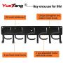 YueTong All Metal Garden Tool Organizer,Adjustable Garage Wall Organizers and Storage,Heavy Duty Wall Mount Holder with Hooks for Broom,Rake,Mop,Shovel.(3 Pack)