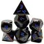 Dark Alpha Metal Polyhedral D&D Dice Set for RPGs Dark Alpha Metal Polyhedral D&D Dice Set for RPGs