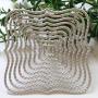 Nine Pieces Wavy Square Frames Metal Cutting Dies Handmade Stencils Metal Cutting Die for DIY Scrapbooking Photo Card Making Album Art Christmas Decorative Embossing Paper Dies