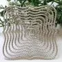 Nine Pieces Wavy Square Frames Metal Cutting Dies Handmade Stencils Metal Cutting Die for DIY Scrapbooking Photo Card Making Album Art Christmas Decorative Embossing Paper Dies