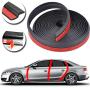SHENGYAWAUTO Z-Shape Window Door Rubber Seal Strip Hollow Weatherstrip for Car Motor 4M 13FT