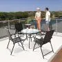 Tangkula 4 PCS Folding Patio Chair Set Outdoor Pool Lawn Portable Wicker Chair with Armrest & Footrest Durable Rattan Steel Frame Commercial Foldable Stackable Party Wedding Chair Set (24X23X37) Tangkula 4 PCS Folding Patio Chair Set Outdoor Pool Lawn Portable Wicker Chair with Armrest & Footrest Durable Rattan Steel Frame Commercial Foldable Stackable Party Wedding Chair Set (24X23X37)