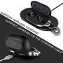 HALLEAST for Galaxy Buds Case Cover, Galaxy Buds+ Plus Carrying Case TPU Full Protective Skin with Keychain Compatible Samsung Galaxy Buds Wireless 2019 2020 Earbuds Accessories, Black