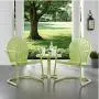 Crosley Furniture KO10004KL Griffith 3-Piece Retro Metal Outdoor Seating Set with 2 Chairs and Side Table, Key Lime Crosley Furniture KO10004KL Griffith 3-Piece Retro Metal Outdoor Seating Set with 2 Chairs and Side Table, Key Lime