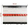 Ultrawall Garage Storage, 48x36 inch Pegboard with Hooks Garage Storage Bins Tool Board Panel Tool Organizer Ultrawall Garage Storage, 48x36 inch Pegboard with Hooks Garage Storage Bins Tool Board Panel Tool Organizer