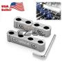 3Pcs Gunmetal Aluminum Engine Spark Plug Wire Separator Divider Organizer Clamp Kit 3Pcs Gunmetal Aluminum Engine Spark Plug Wire Separator Divider Organizer Clamp Kit