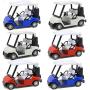 6 Pack Die-cast Metal Golf Cart Mini Model Toy 1:20 Scale Golfcart Pullback Vehicle (4.75 Inches)