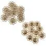 JCBIZ 10 Sets of Metal Sewing Buttons Metal Snap Buttons Clasp Buttons Hollow Flower Sewing Press Studs Buttons Coat Buttons Golden JCBIZ 10 Sets of Metal Sewing Buttons Metal Snap Buttons Clasp Buttons Hollow Flower Sewing Press Studs Buttons Coat Buttons Golden