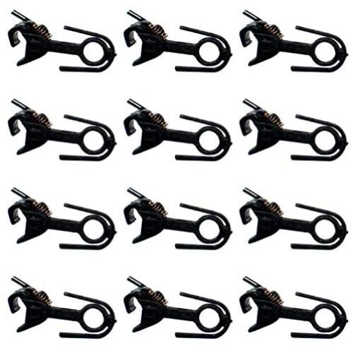 Yamix 12Pcs Model Trains HO Scale Coupler Hooks 17.3mm Knuckle Spring Couplers for HO 1:87 Scale Model Trains