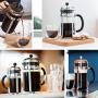 Bodum 1928-16US4 Chambord French Press Coffee Maker, 1 Liter, 34 Ounce, Chrome