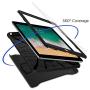 Spigen Tough Armor TECH with Custom-Fit Tempered Glass Designed for iPad 9.7 Case iPad 5th/6th Generation Case (2017/2018) - Black