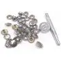 150 Pcs Snaps Fastener Screw Snaps, Heavy Duty Metal Snaps Button for Boat Canvas with 2 Pcs Setting Tool by Seloky, 50 Sets(Marine Grade, 3/8'' Socket, 5/8'' Screw) 150 Pcs Snaps Fastener Screw Snaps, Heavy Duty Metal Snaps Button for Boat Canvas with 2 Pcs Setting Tool by Seloky, 50 Sets(Marine Grade, 3/8'' Socket, 5/8'' Screw)