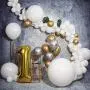 16 FT Pearl White & Golden Confetti Ballons Arch & Garland Kit, 94 Pcs White and Gold Latex Balloon Garland, Wedding Balloons, Balloons Baby Shower DIY Decorations 16 FT Pearl White & Golden Confetti Ballons Arch & Garland Kit, 94 Pcs White and Gold Latex Balloon Garland, Wedding Balloons, Balloons Baby Shower DIY Decorations