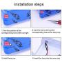Cobella 4mm Metal Indicator Light 12V Waterproof Signal Lamp 0.3'' Mounting Hole Diameter, 2PCS, Red