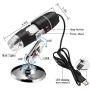 Jiusion Original 40-1000X USB Microscope with Portable Carrying Case, Digital Magnification Endoscope Camera 8 LEDs Metal Base for Micro USB USB-C Android, Windows Mac Linux Chrome