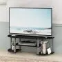 Furinno Turn-S-Tube Wide TV Entertainment Center, Black/Grey Furinno Turn-S-Tube Wide TV Entertainment Center, Black/Grey