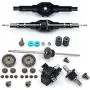 WANGYOUCAO Metal Upgrades for Wltoys 12428 12423 12628 RC Car Spare Part Upgrade Metal Front Rear Differential Gear Set 12428-0091/0133 3D Printing Accessories (Color : Dear Differential)
