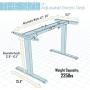TOPSKY Dual Motor Electric Adjustable Standing Computer Desk for Home and Office (White Frame only) TOPSKY Dual Motor Electric Adjustable Standing Computer Desk for Home and Office (White Frame only)
