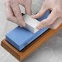 Razorri Knife Sharpening Stone Kit, Double-Sided 400/1000 and 3000/8000 Grit Whetstones, Flattening Stone, Leather Strop, and Angle Guide Included, Sharpen and Polish Any Metal Blade (Flat Base)