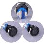 Ulincos Latching Pushbutton Switch U19C1 1NO1NC SPDT ON/OFF Black Metal Shell with Blue LED Suitable for 19mm 3/4'' Mounting Hole (Blue)