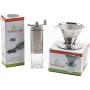 Maranello Caffé Pour Over Coffee Dripper Stainless Steel Reusable Drip Cone Coffee Filter Portable Pour-Over Coffee Maker Paperless Metal Fine Mesh Strainer Coffee Pourover Brewer Camping Coffee Maker