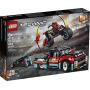 LEGO Technic Stunt Show Truck & Bike 42106 Vehicle Building Set Includes Toy Stunt Motorcycle, Toy Truck and Trailer, New 2020 (610 Pieces)