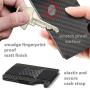 Hemelian Minimalist Carbon Fiber Slim Wallet | Front Pocket Wallet | Carbon Fiber Money Clip | Carbon Wallet | Credit Card Holder for Men | Metal Wallet| The Money Clip“ | 2020 Version