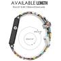 MoKo Band Compatible with Garmin Vivoactive, Soft Silicone Replacement Fitness Bands Wristbands with Metal Clasps fit Vivoactive/Vivoactive Acetate Sports GPS Smart Watch - Colorful Diamond