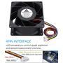 GDSTIME 80mm x 38mm 8038 PWM High Speed Dual Ball Bearing DC 12V 80mm Cooling Fan