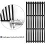 Hongso 18 1/4 x 24 3/4 Inch Porcelain Cast Iron Cooking Grill Grates for Charbroil 463241314, 463241313, 463247109, 466241313, 466241314, 466242014, 466242314, Tru-Infrared 3 Burner Grills, PCB007