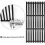 Hongso 18 1/4 x 24 3/4 Inch Porcelain Cast Iron Cooking Grill Grates for Charbroil 463241314, 463241313, 463247109, 466241313, 466241314, 466242014, 466242314, Tru-Infrared 3 Burner Grills, PCB007