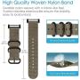 Fintie Watch Band Compatible with Suunto Core, Premium Woven Nylon Replacement Sport Strap with Metal Buckle Compatible with Suunto Core Smart Watch, Desert Tan