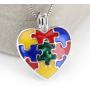 NY Jewelry 925 Sterling Silver Autism Puzzle Piece Design Pearl Cage Locket Pendants for Women Jewelry Making