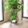 Wrought Iron Plant Stands Indoor Outdoor,Metal Tall Plant Stand Iron Flower Stand,Flower Pot Holder Flower Pot Stand Flower Pot Supporting,Plant Holders Plant Rack Potted Plant Stand(Black,24.4in) Wrought Iron Plant Stands Indoor Outdoor,Metal Tall Plant Stand Iron Flower Stand,Flower Pot Holder Flower Pot Stand Flower Pot Supporting,Plant Holders Plant Rack Potted Plant Stand(Black,24.4in)